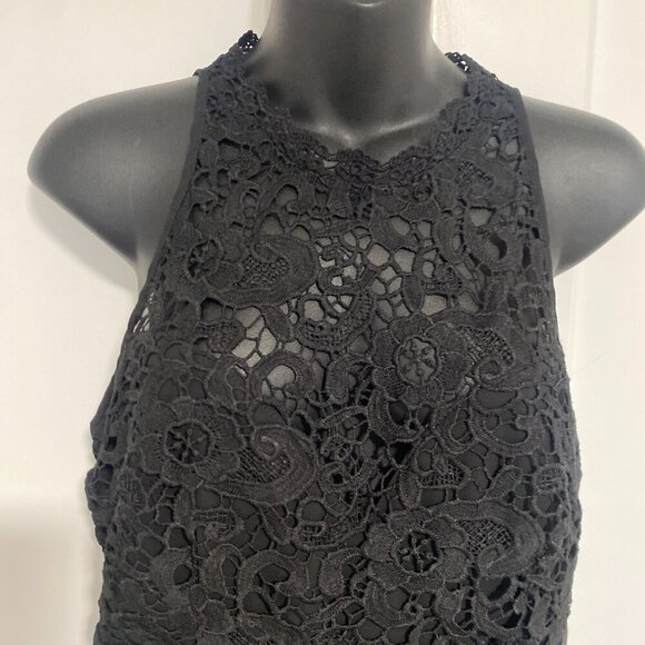 Elegant Black Lace Women's Dress - Picture 6 of 10